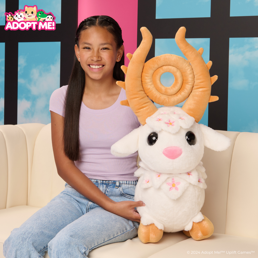 Adopt Me! 28-Inch Goldhorn Giant Plush (Exclusive Virtual Item Included)