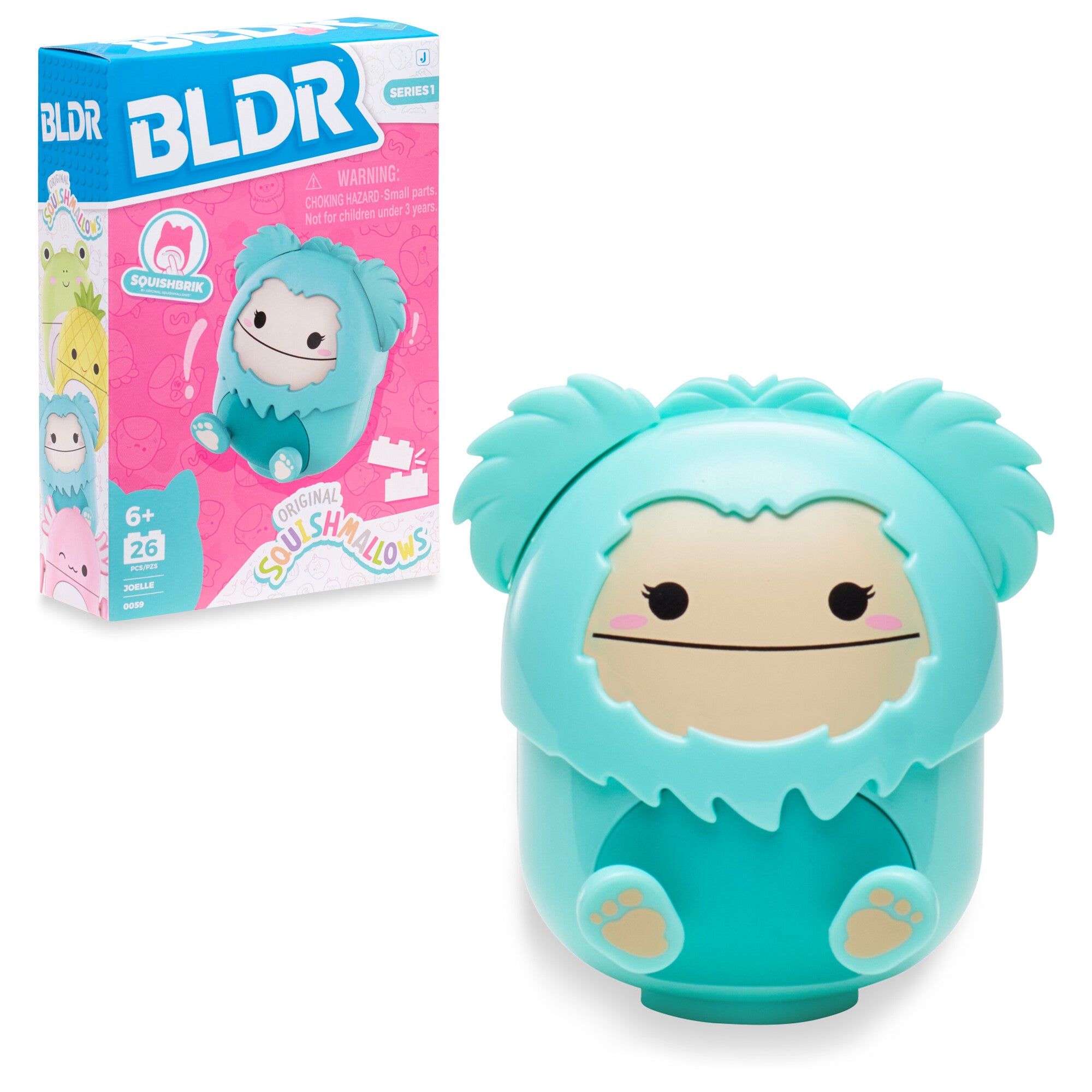Squishmallows Joelle the Bigfoot Buildable Figure