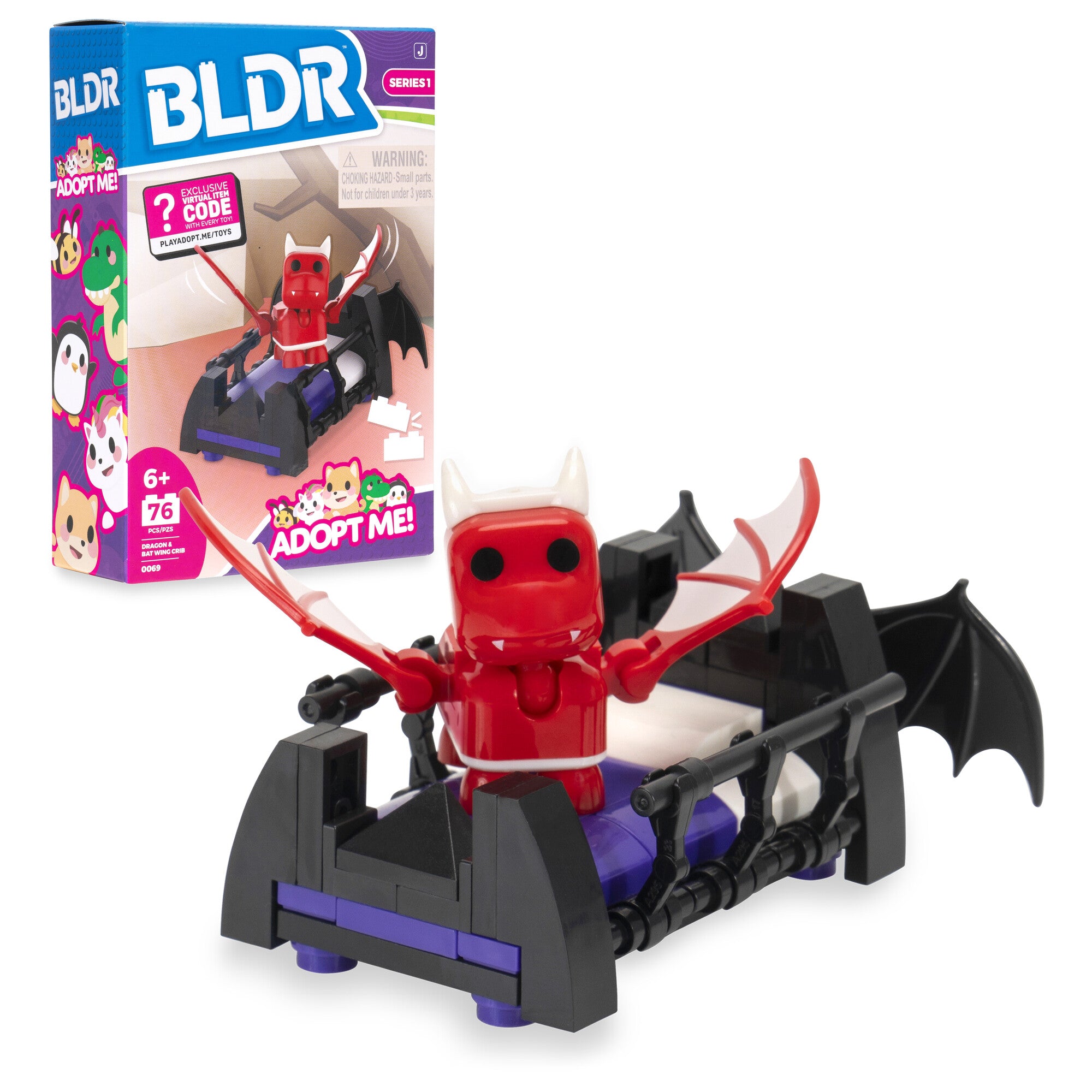 Adopt Me Dragon & Bat Wing Crib Building Set