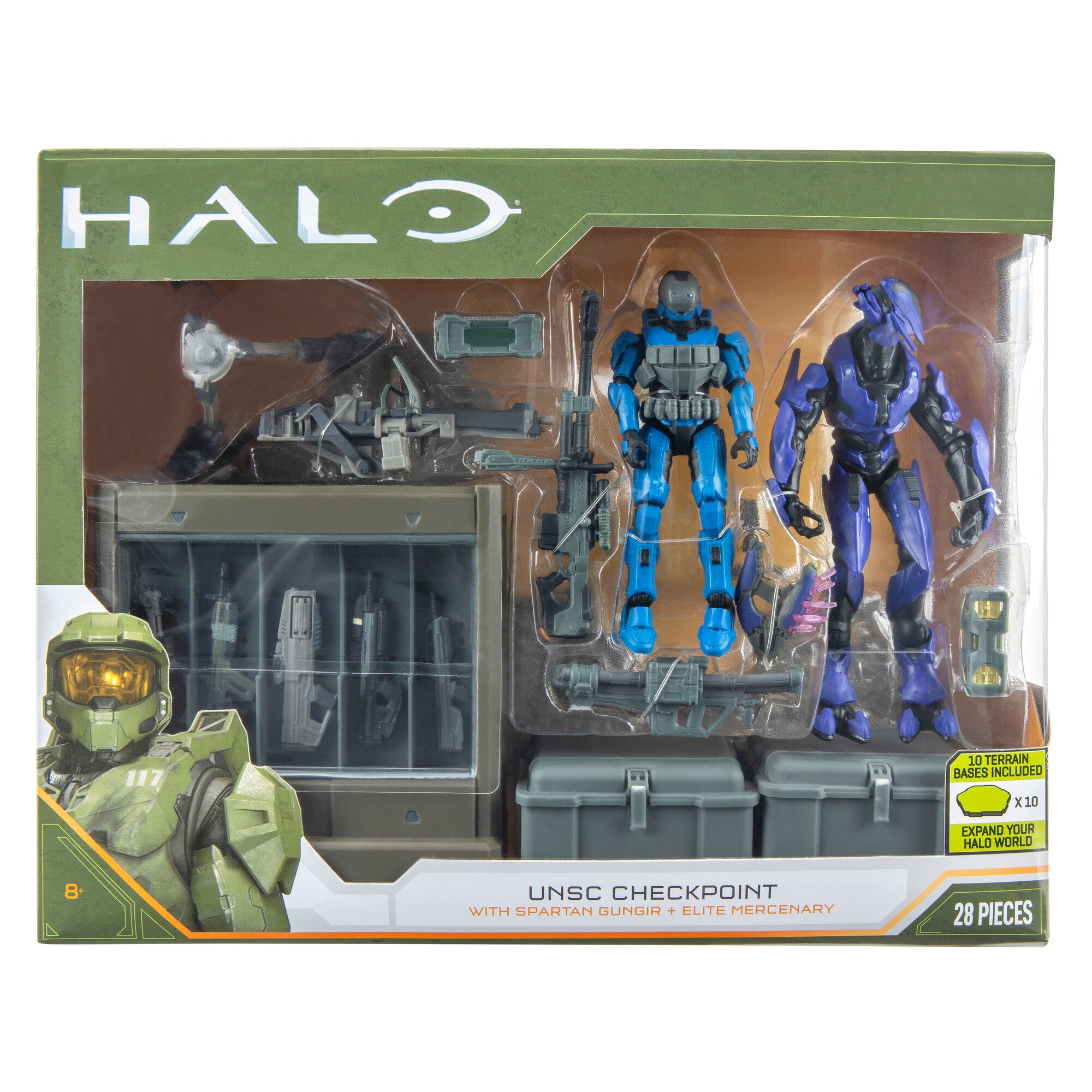 Halo Action Figure Pack - Spartan Gungnir and Elite Mercenary - Image 8