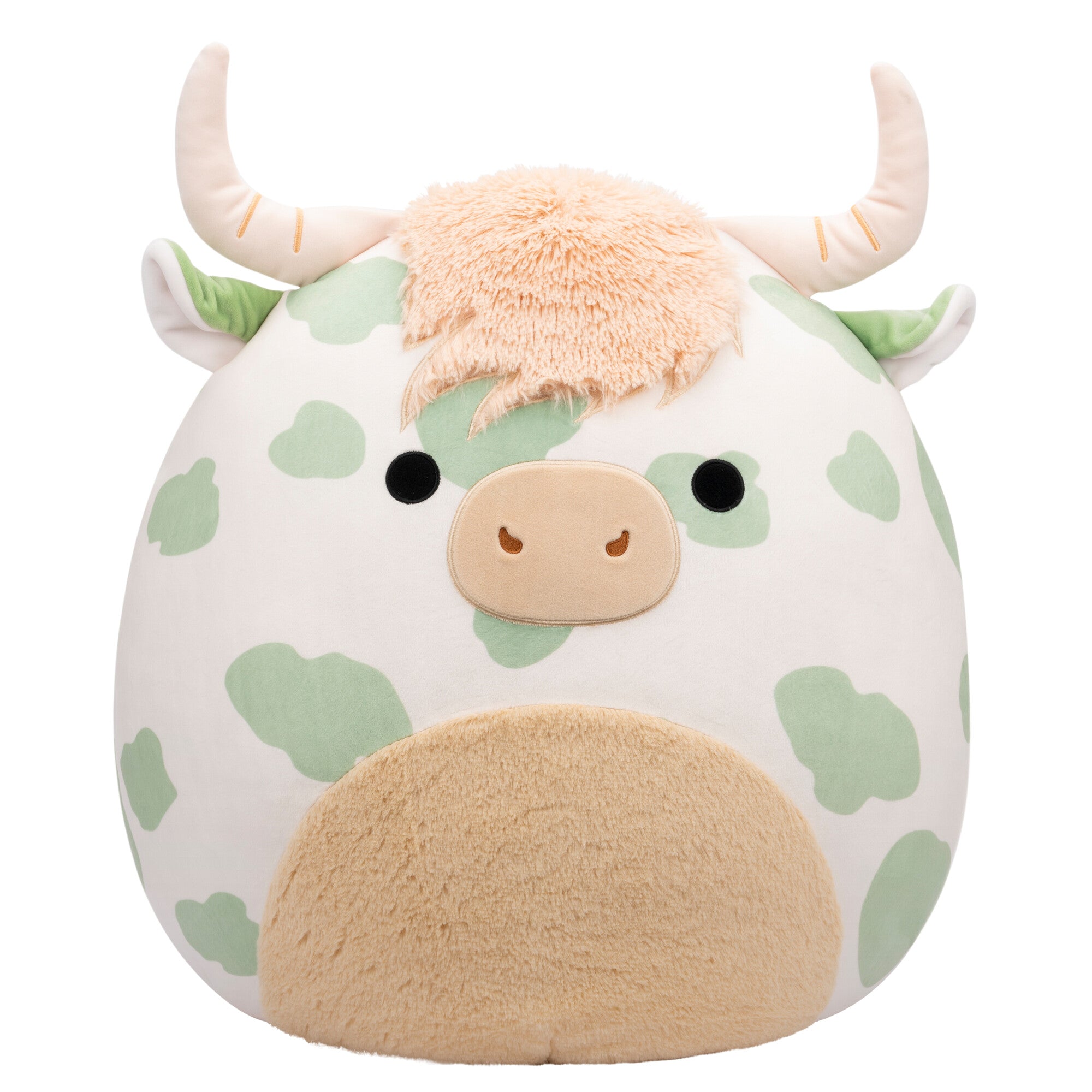 20-Inch Celestino the Sage Green Spotted Highland Cow
